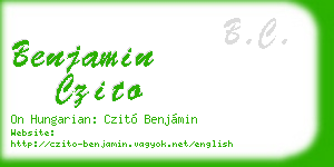 benjamin czito business card